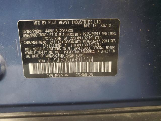 JF2SH6CC7AH917774 Subaru Forester