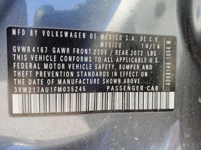 2015 VOLKSWAGEN GOLF - 3VW217AU1FM035245