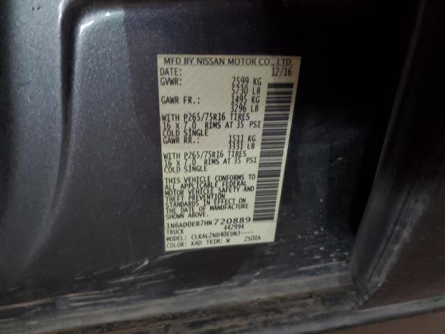1N6AD0ER7HN720889 Nissan FRONTIER S