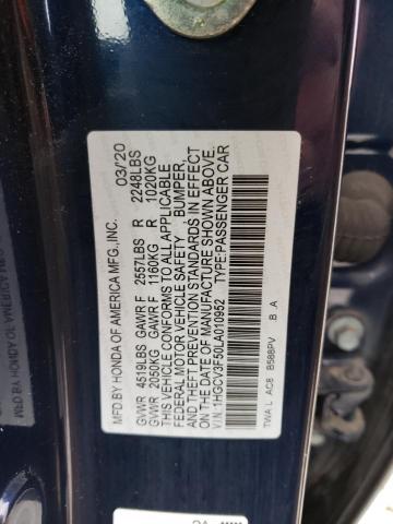 2020 HONDA ACCORD HYB - 1HGCV3F50LA010952