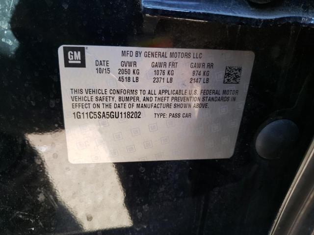 2016 CHEVROLET MALIBU LIM - 1G11C5SA5GU118202