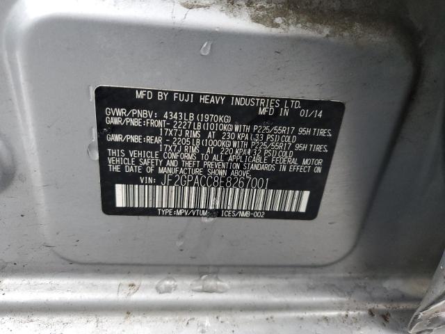 JF2GPACC8E8267001 Subaru Xv Crosstrek 2.0 Premium