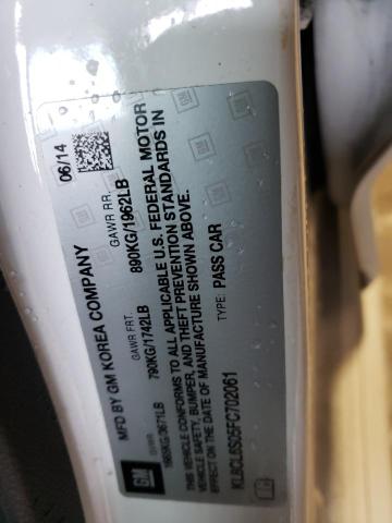 2015 CHEVROLET SPARK EV 2 - KL8CL6S05FC702061