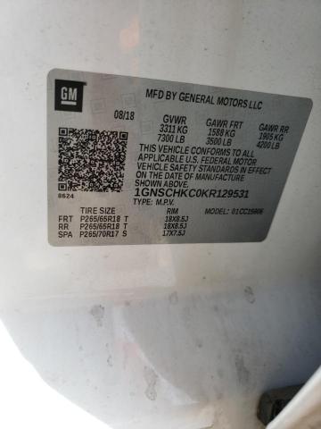 2019 CHEVROLET SUBURBAN C - 1GNSCHKC0KR129531