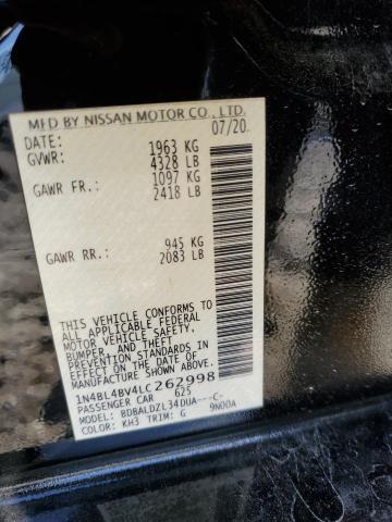 2020 NISSAN ALTIMA S - 1N4BL4BV4LC262998