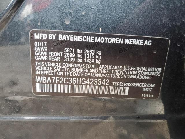 WBA7F2C36HG423342 BMW 7 Series