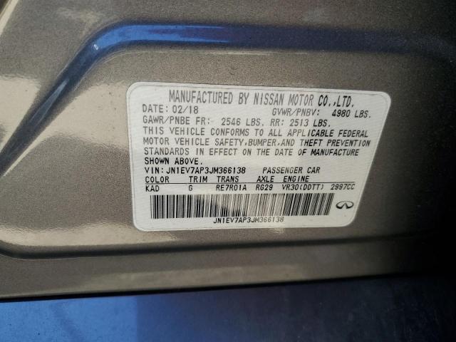 2018 INFINITI Q50 LUXE - JN1EV7AP3JM366138