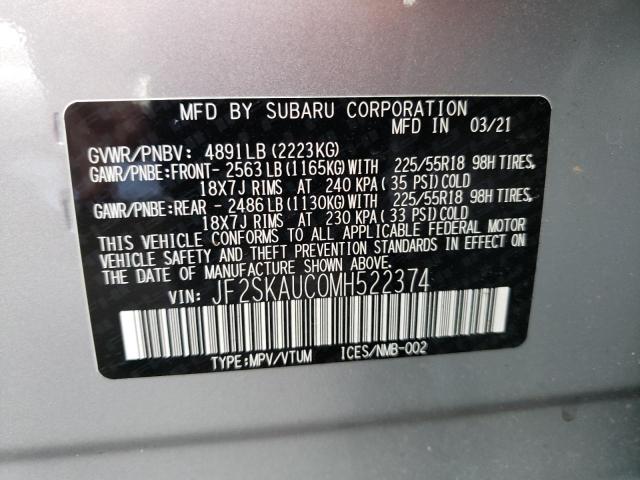 JF2SKAUC0MH522374 Subaru Forester Limited