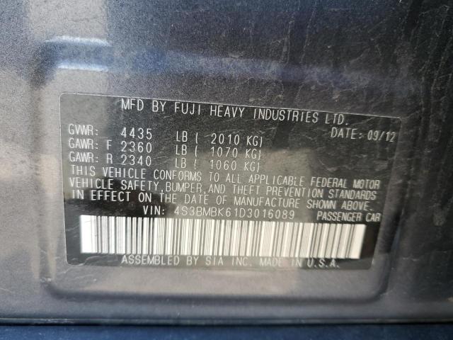 4S3BMBK61D3016089 Subaru Legacy 2.5i Limited