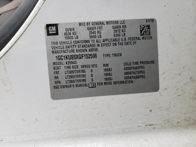 2016 CHEVROLET SILVERADO2 - 1GC1KUE8XGF152508
