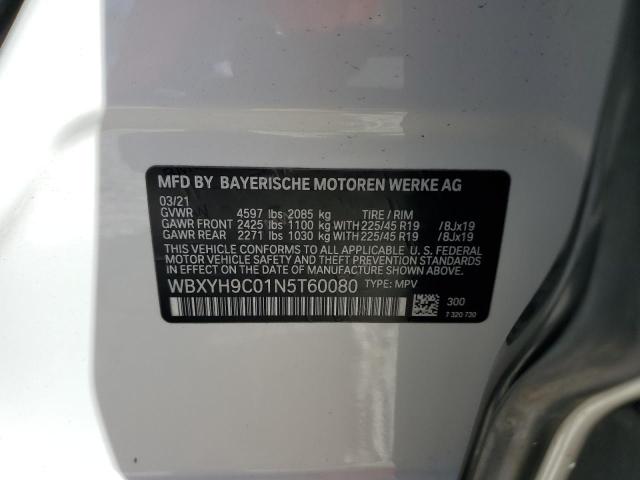 2022 BMW X2 SDRIVE2 WBXYH9C01N5T60080