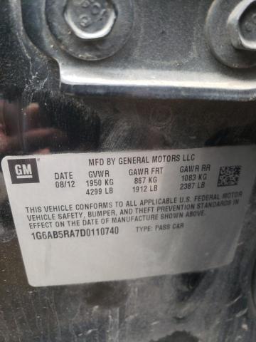 1G6AB5RA7D0110740 Cadillac ATS LUXURY