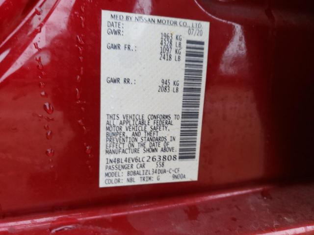 2020 NISSAN ALTIMA SL - 1N4BL4EV6LC263808