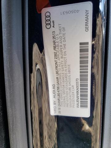 2019 AUDI A4 PREMIUM - WAUENAF46KA003373