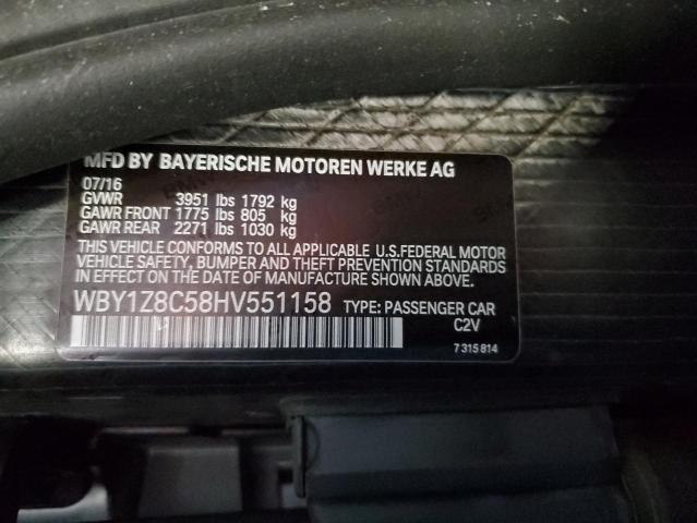 WBY1Z8C58HV551158 BMW I SERIES