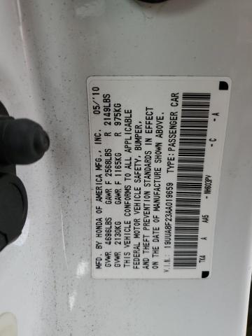 2010 ACURA TL VIN: 19UUA8F23AA019659