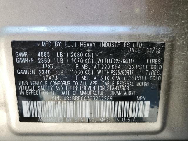 4S4BRBCC7E3252989 Subaru Outback 2.5i Premium