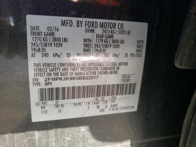 2016 FORD EDGE TITAN - 2FMPK3K96GBB22517