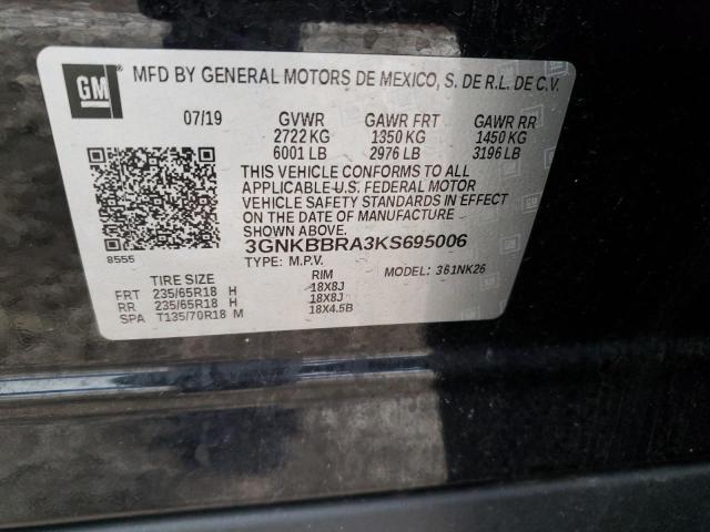 2019 CHEVROLET BLAZER 1LT - 3GNKBBRA3KS695006