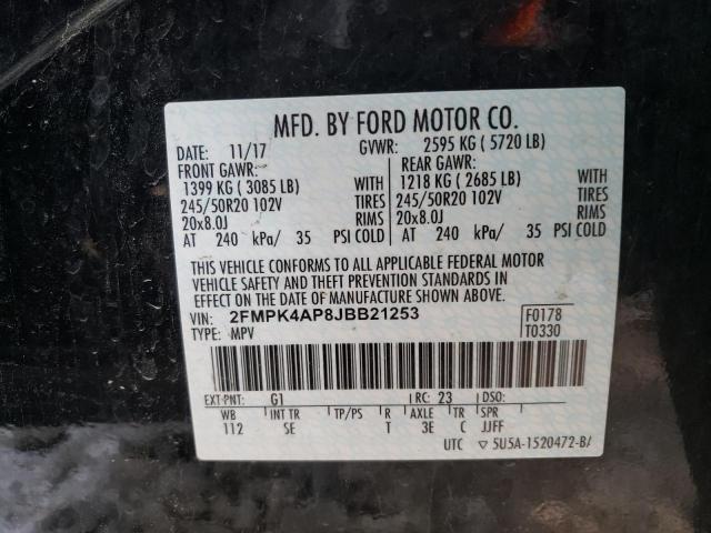 2018 FORD EDGE SPORT - 2FMPK4AP8JBB21253
