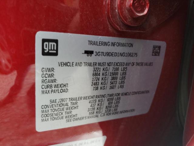 2022 GMC SIERRA LIM - 3GTU9DED1NG106275