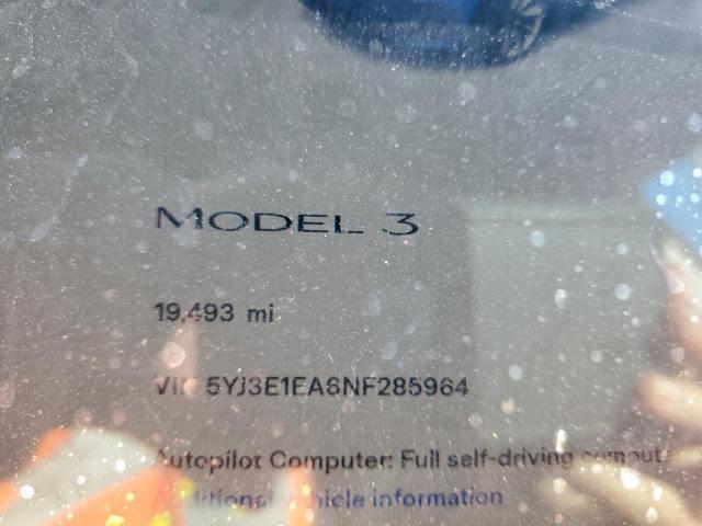 5YJ3E1EA6NF285964 Tesla Model 3  9