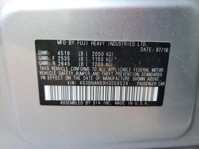 4S3BNAN69H3009528 Subaru Legacy 2.5i Limited