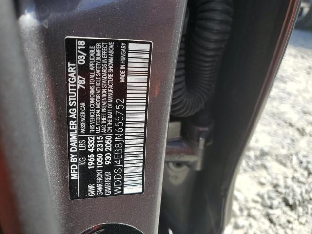 WDDSJ4EB8JN655752 Mercedes-Benz CLA 250