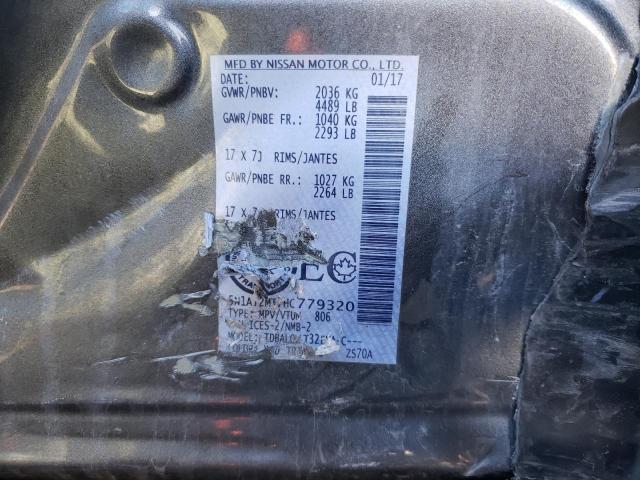 2017 NISSAN ROGUE S 5N1AT2MT7HC779320