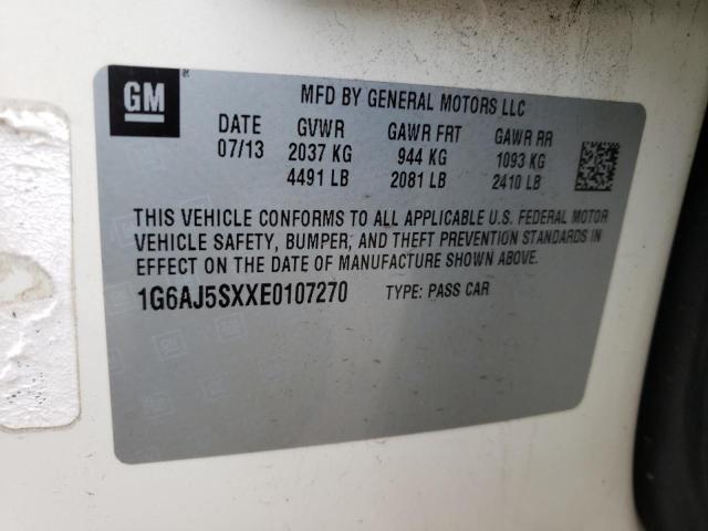 1G6AJ5SXXE0107270 Cadillac Ats Performance