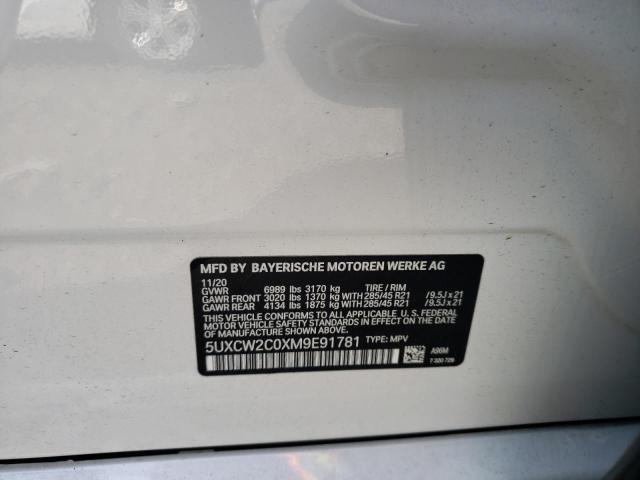 2021 BMW X7 XDRIVE4 - 5UXCW2C0XM9E91781