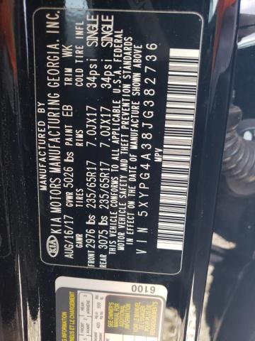 5XYPG4A38JG382736 KIA Sorento
