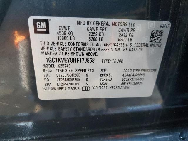 2017 CHEVROLET 2500 1GC1KVEY8HF179858