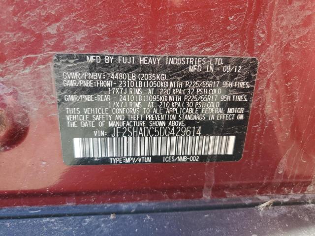 JF2SHADC5DG429614 Subaru Forester
