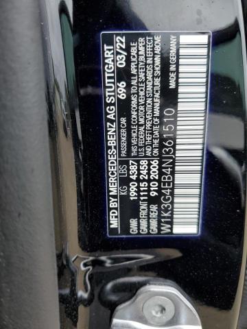 2022 MERCEDES-BENZ A 220 - W1K3G4EB4NJ361510