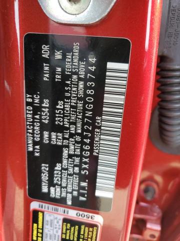 5XXG64J27NG083744 KIA K5 GT LINE