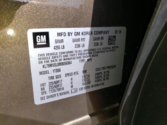 2021 CHEVROLET TRAILBLAZE - KL79MVSL0MB056964