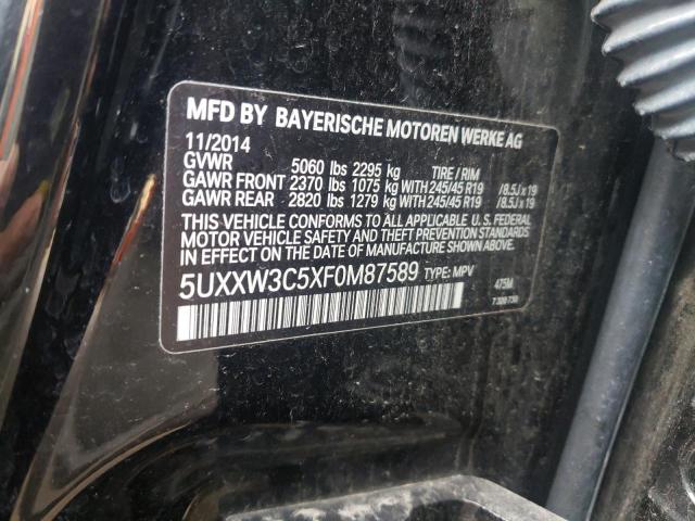 5UXXW3C5XF0M87589 BMW X4 Xdrive28i