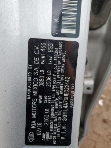 3KPFL4A79HE022442 KIA FORTE LX