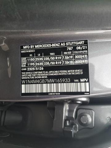 W1N4M4GB7MW165933 Mercedes-Benz GLB 250