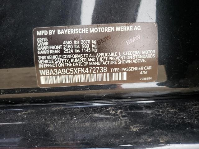 2015 BMW 335 I - WBA3A9C5XFK472738
