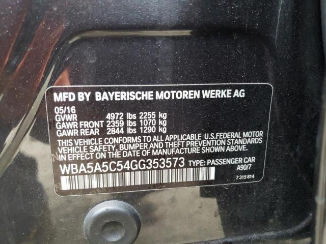 2016 BMW 528 I WBA5A5C54GG353573