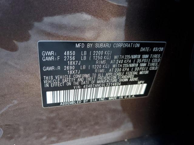 2020 SUBARU OUTBACK LI - 4S4BTANC0L3214834