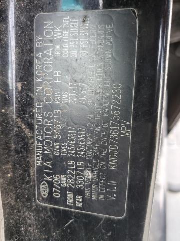 KNDJD736175672230 KIA SORENTO EX