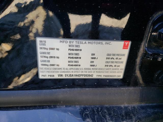 5YJSA1H42FF093942 Tesla Model S P85d