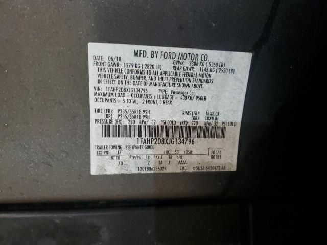 2018 FORD TAURUS SE - 1FAHP2D8XJG134796