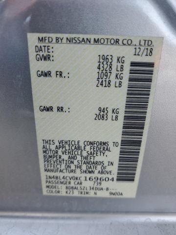 1N4BL4CV0KC169604 Nissan ALTIMA SR