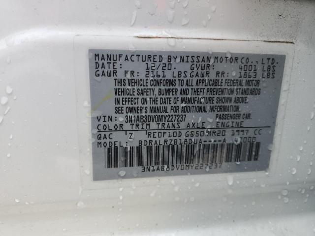 3N1AB8DV0MY227237 Nissan SENTRA SR