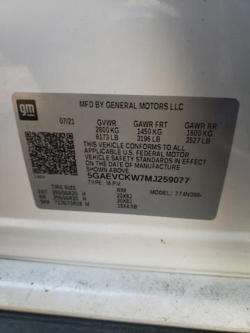 2021 BUICK ENCLAVE AV - 5GAEVCKW7MJ259077