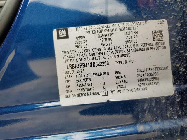 2022 BUICK ENVISION A - LRBFZRR41ND022260